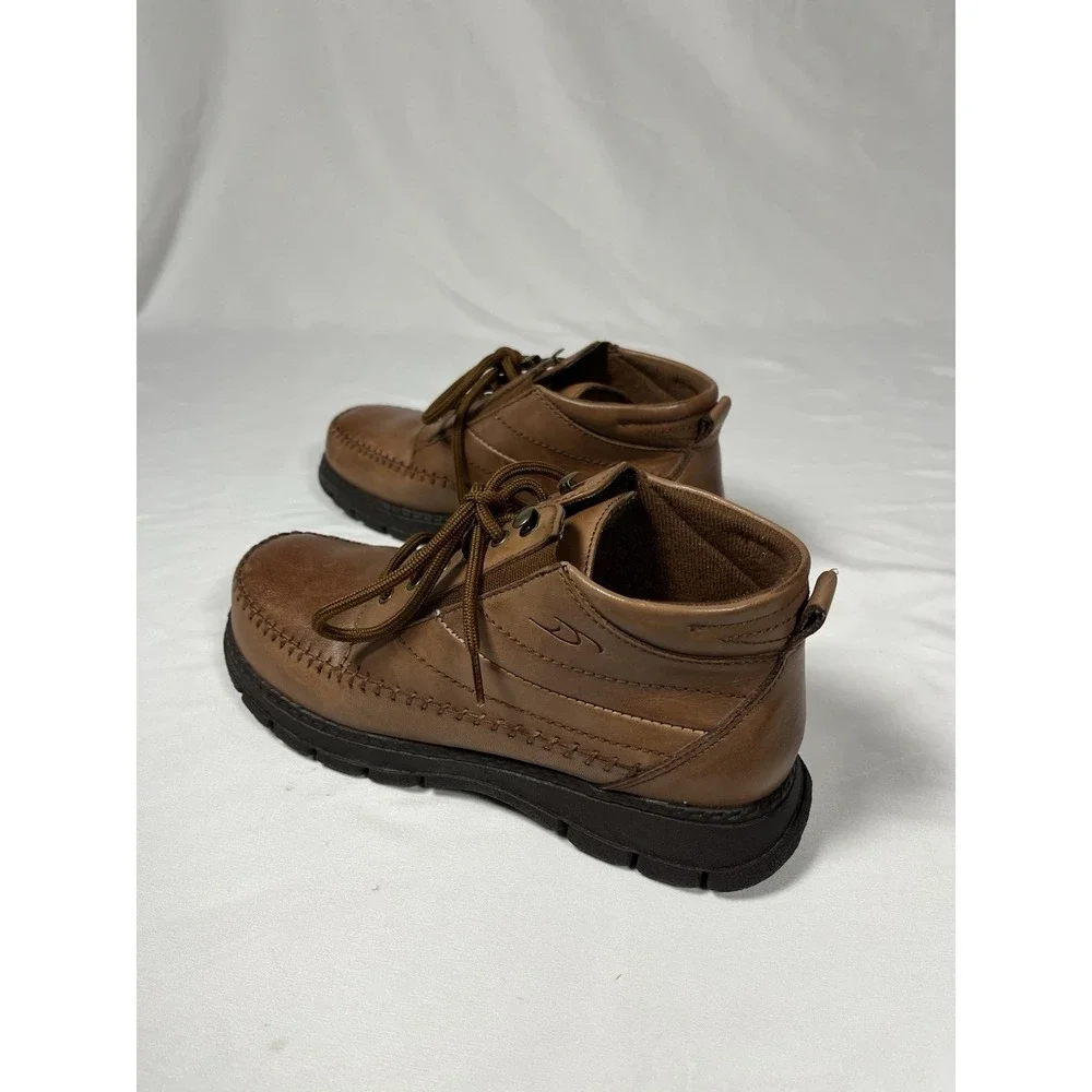 Dr. Scholl's Brown Leather Chukka Ankle Boots Men's Size 7.5 Comfort Casual